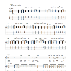 Ray LaMontagne A Falling Through Musik Noten - Guitar Tab - 69733-0