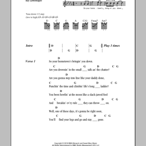 Ray LaMontagne Beg Steal Or Borrow Musik Noten - Guitar Chords/Lyrics - 94117-0