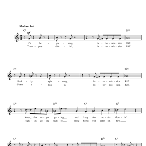 Ray Wetzel Intermission Riff Musik Noten - Lead Sheet / Fake Book - 14065-0