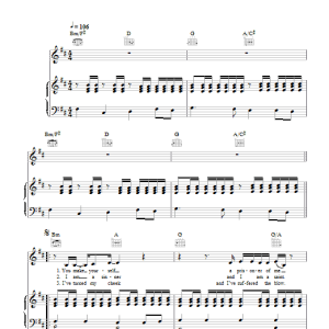 Razorlight Hostage Of Love Musik Noten - Piano, Vocal & Guitar Chords - 44238-0