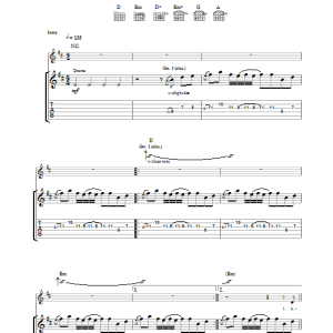 Razorlight To The Sea Musik Noten - Guitar Tab - 32708-0