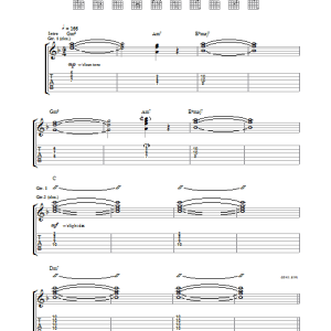Razorlight Up All Night Musik Noten - Guitar Tab - 32704-0