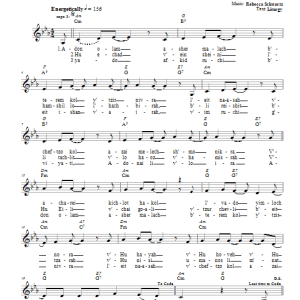 Rebecca Schwartz Adon Olam Musik Noten - Lead Sheet / Fake Book - 65915-0