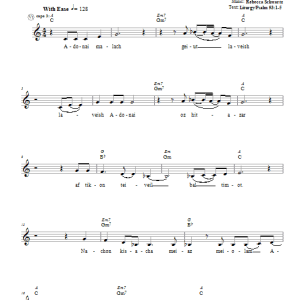 Rebecca Schwartz Adonai Malach Musik Noten - Lead Sheet / Fake Book - 65917-0