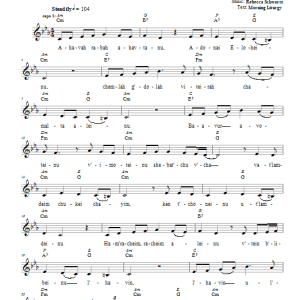 Rebecca Schwartz Ahavah Rabah Musik Noten - Lead Sheet / Fake Book - 65918-0