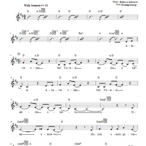 Rebecca Schwartz Ahavat Olam Musik Noten - Lead Sheet / Fake Book - 65919-0