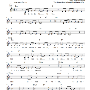 Rebecca Schwartz Eilu D'varim Musik Noten - Lead Sheet / Fake Book - 65956-0