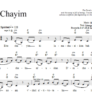 Rebecca Schwartz Eitz Chayim Musik Noten - Lead Sheet / Fake Book - 66529-0