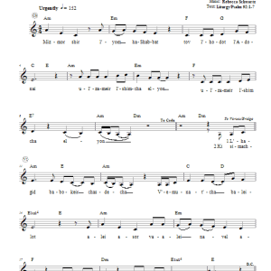 Rebecca Schwartz Mizmor Shir Musik Noten - Lead Sheet / Fake Book - 66176-0