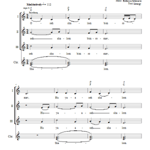 Rebecca Schwartz Oseh Shalom Musik Noten - Lead Sheet / Fake Book - 66193-0