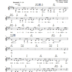 Rebecca Schwartz R'tzeih Musik Noten - Lead Sheet / Fake Book - 66271-0