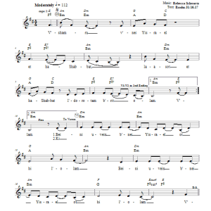 Rebecca Schwartz V'sham'ru Musik Noten - Lead Sheet / Fake Book - 66328-0