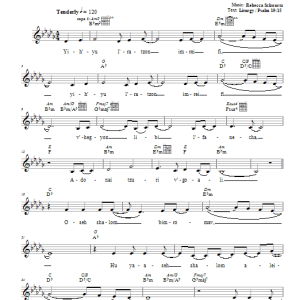 Rebecca Schwartz Yih'yu L'ratzon Musik Noten - Lead Sheet / Fake Book - 66317-0
