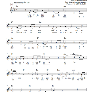 Rebecca Schwartz Yisraeil B'nishmati Musik Noten - Lead Sheet / Fake Book - 66401-0