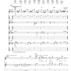 Red Hot Chili Peppers Dosed Musik Noten - Guitar Tab - 21995-0
