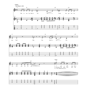 Red Hot Chili Peppers They're Red Hot Musik Noten - Guitar Tab - 171968-0