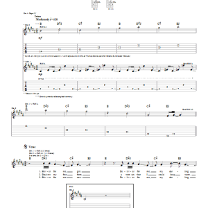 Red Hot Chili Peppers Warm Tape Musik Noten - Guitar Tab - 22006-0