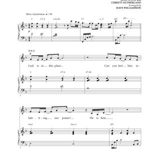 Regi Stone God Is In This Place Musik Noten - Piano & Vocal - 160810-0