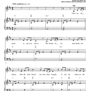 Regi Stone It Was Finished On The Cross Musik Noten - Piano & Vocal - 160929-0
