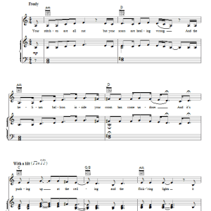 Regina Spektor One More Time With Feeling Musik Noten - Piano, Vocal & Guitar Chords - 73435-0