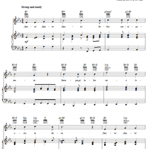 Reginald Heber Santo Santo Santo (Holy Holy Holy) Musik Noten - Piano, Vocal & Guitar Chords - 52917-0