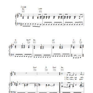 R.E.M. Imitation Of Life Musik Noten - Piano, Vocal & Guitar Chords - 33326-0
