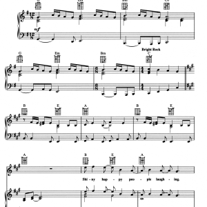 R.E.M. Shiny Happy People Musik Noten - Piano, Vocal & Guitar Chords - 156454-0
