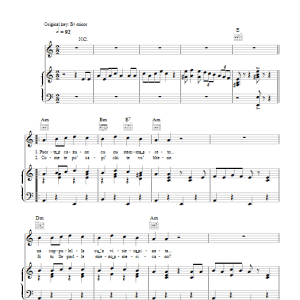 Renato Carosone Tu Vuo Fa L'Americano Musik Noten - Piano, Vocal & Guitar Chords - 103193-0