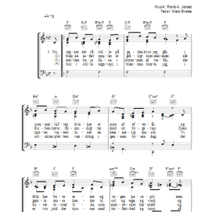Rene A. Jensen Nu Regner Det Så Stille Musik Noten - Piano, Vocal & Guitar Chords - 34218-0