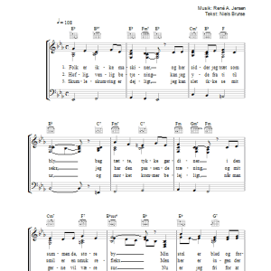 Rene A. Jensen Skumleskumring Musik Noten - Piano, Vocal & Guitar Chords - 34219-0