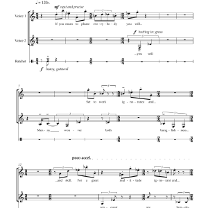 Richard Causton English Encouragement of Art (for soprano, mezzo-soprano and percussion) Musik Noten - Piano & Vocal - 45946-0