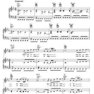 Richard Marx Angelia Musik Noten - Piano, Vocal & Guitar Chords - 77630-0