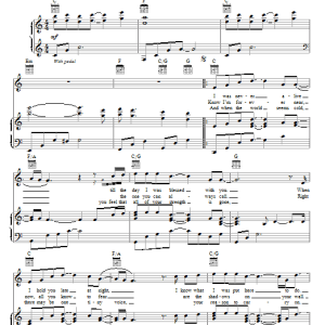 Richard Marx Angel's Lullaby Musik Noten - Piano, Vocal & Guitar Chords - 77624-0