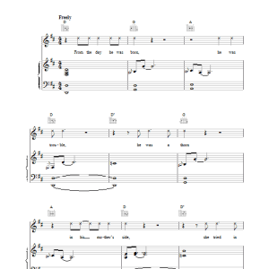 Richard O'Brien Eddie's Teddy Musik Noten - Piano, Vocal & Guitar Chords - 15846-0