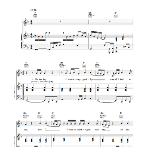 Richard O'Brien I'm Going Home Musik Noten - Piano, Vocal & Guitar Chords - 15850-0