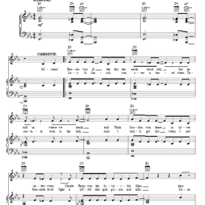 Richard O'Brien Science Fiction Double Feature Musik Noten - Piano, Vocal & Guitar Chords - 77001-0