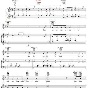 Richard Sherman Neverland Musik Noten - Piano, Vocal & Guitar Chords - 62567-0