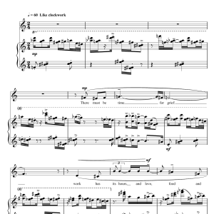 Richard Tsang There Must Be Time For Grief Musik Noten - Piano & Vocal - 115759-0