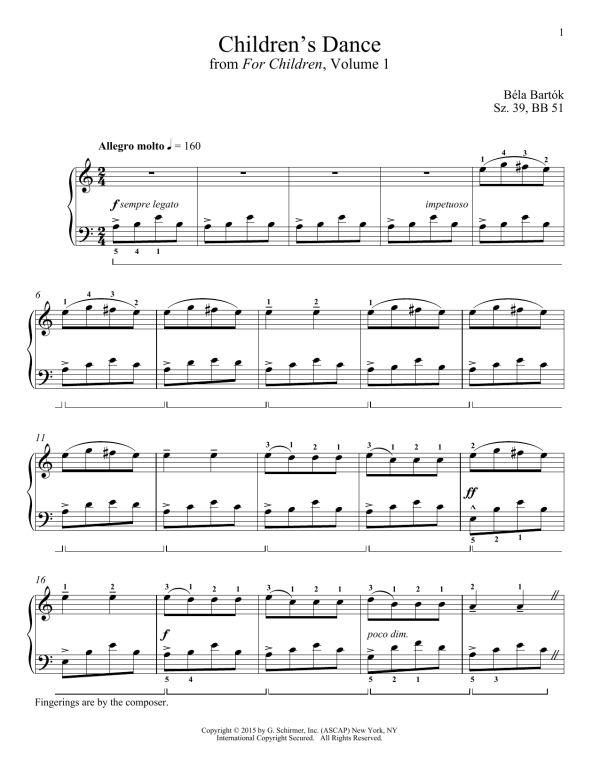 Richard Walters Children's Dance Musik Noten - Piano Solo - 158529-0