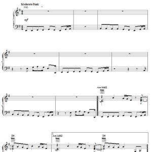 Rick James Dance Wit' Me Musik Noten - Piano, Vocal & Guitar Chords - 21636-0
