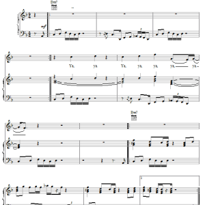 Rick James Standing On The Top Musik Noten - Piano, Vocal & Guitar Chords - 21637-0