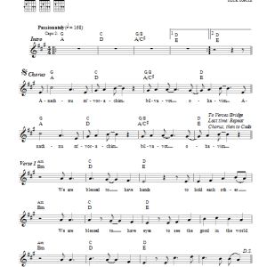 Rick Recht Anachnu M'vorachim Musik Noten - Lead Sheet / Fake Book - 65926-0