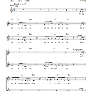 Rick Recht Barechu Musik Noten - Lead Sheet / Fake Book - 65992-0
