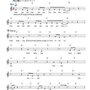 Rick Recht Boker Tov Musik Noten - Lead Sheet / Fake Book - 65999-0