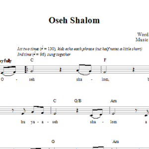 Rick Recht Oseh Shalom Musik Noten - Lead Sheet / Fake Book - 66611-0