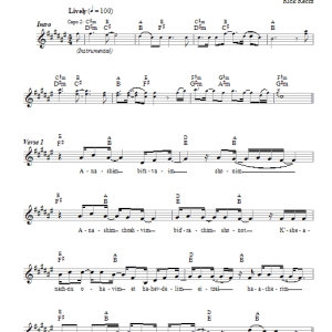 Rick Recht Shalom Baolam (Hebrew version) Musik Noten - Lead Sheet / Fake Book - 66277-0