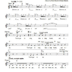 Rick Recht Star Song Musik Noten - Lead Sheet / Fake Book - 66245-0