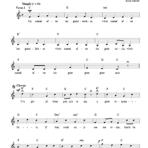 Rick Recht That's My Name Musik Noten - Lead Sheet / Fake Book - 66366-0