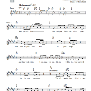 Rick Recht You Will Love (Tov Version) Musik Noten - Lead Sheet / Fake Book - 66405-0