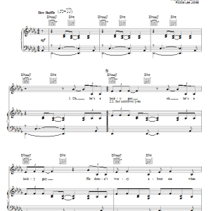 Rickie Lee Jones Lucky Guy Musik Noten - Piano, Vocal & Guitar Chords - 54099-0